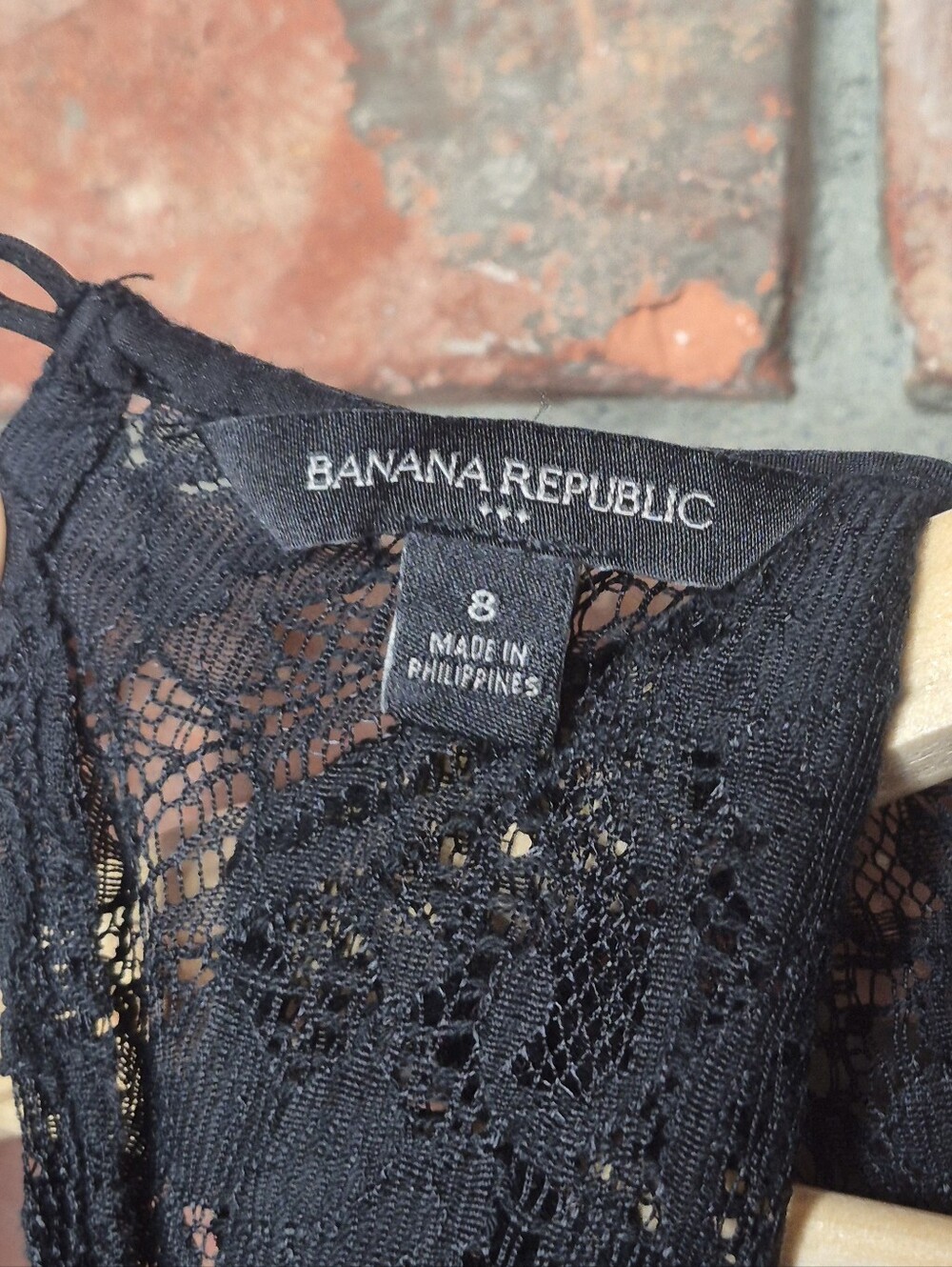 Banana Republic Black Lace Fit & Flare Dress Size 8 Lined Sleeveless - Picture 8 of 9
